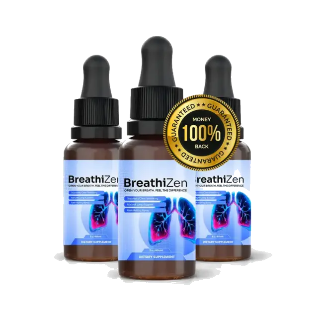 Breathizen bottle product photo showing the supplement packaging