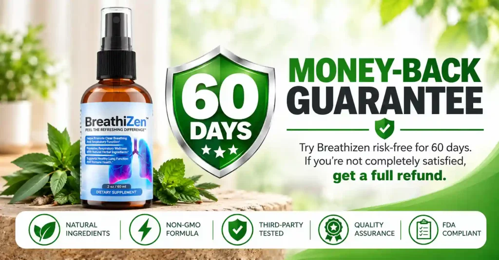 Breathizen money-back guarantee and refund policy