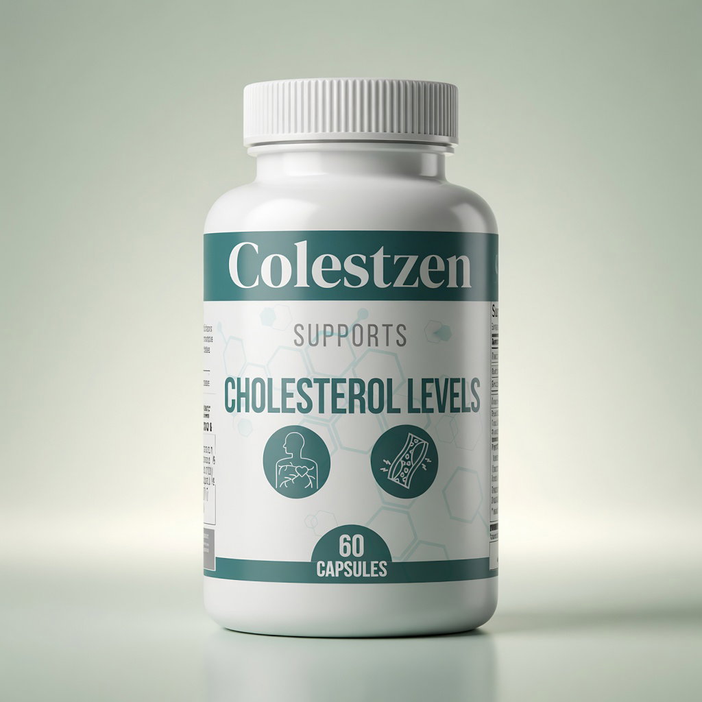 ColestZen formula bottle for healthy cholesterol and blood sugar support