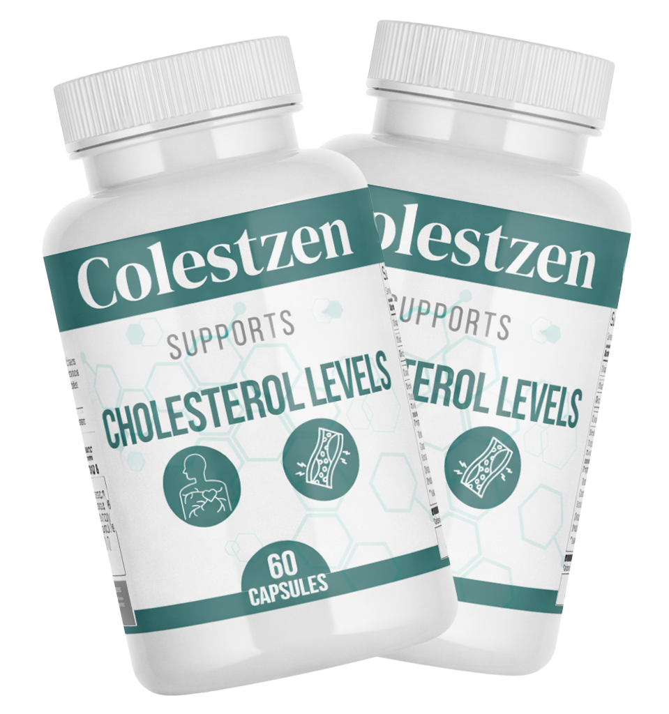 ColestZen bottle showing natural cholesterol and heart health formula