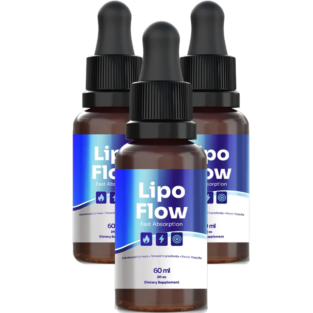 LipoFlow three-bottle bundle packaging