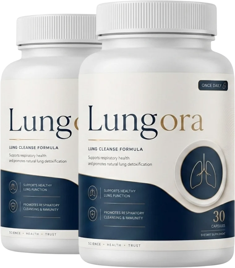 Lungora two-bottle bundle package for daily respiratory support