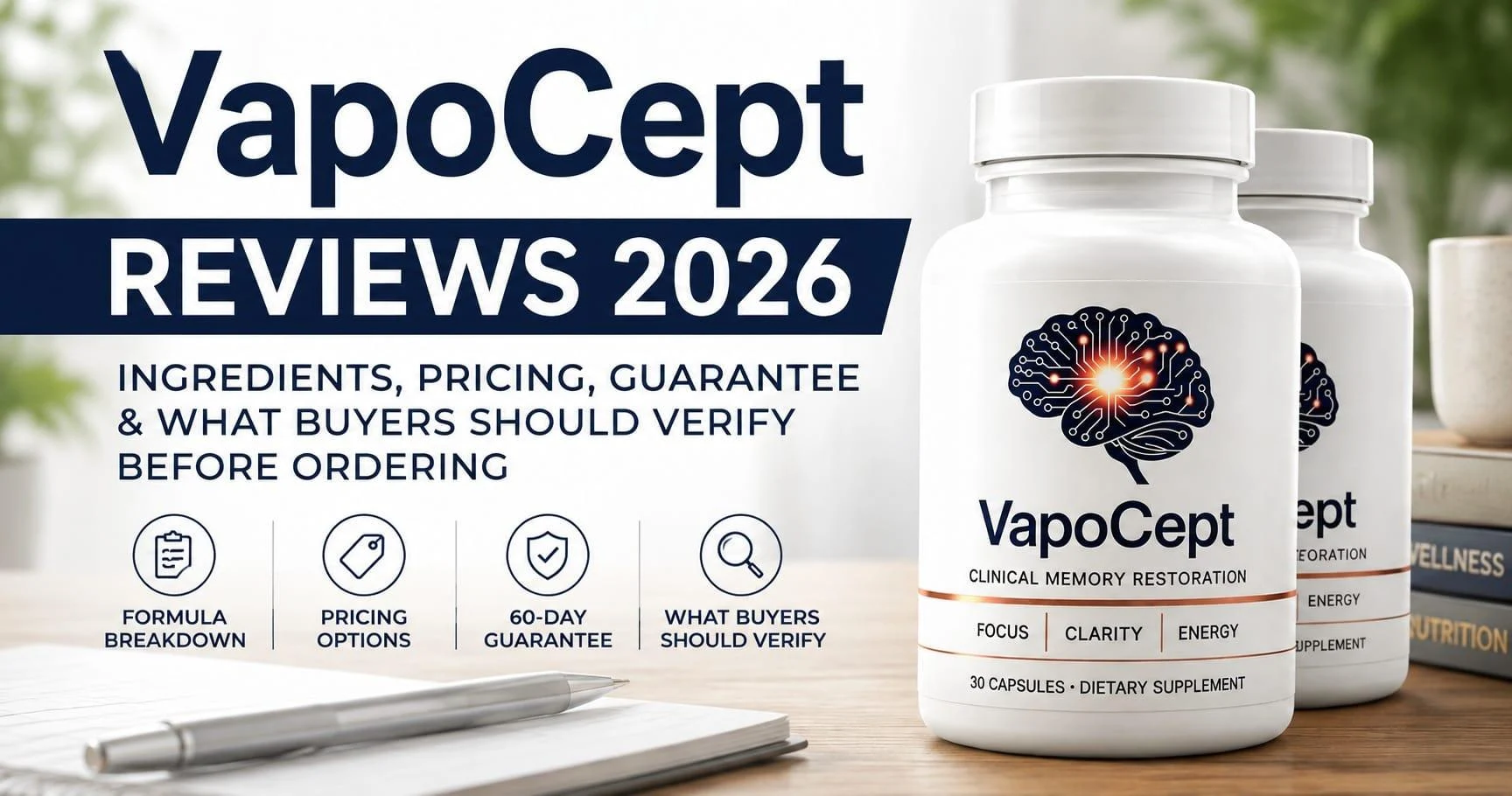 VapoCept product bottle shown on the official website